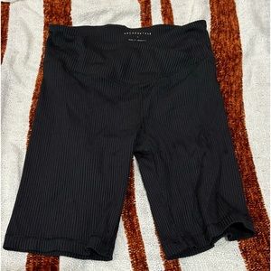 ribbed crossover bike shorts